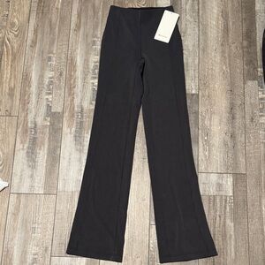 Lululemon softstreme ribbed Charcoal Flare Pants